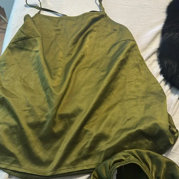 Silk tank and short pajama set - Picture 1 of 4